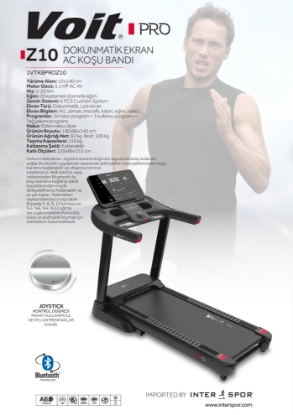 Picture of Voit PRO Z10 AC Motor Otomatik Eğimli Katlanabilir Koşu Bandı