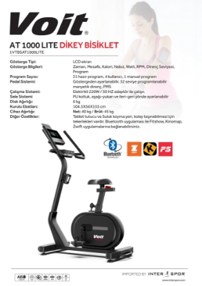 Resim Voit AT1000 Lite Dikey Kondisyon Bisikleti