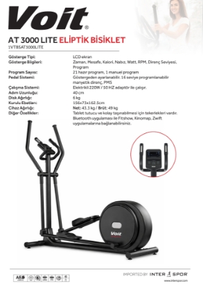 Resim Voit AT3000 Lite Eliptik Bisiklet