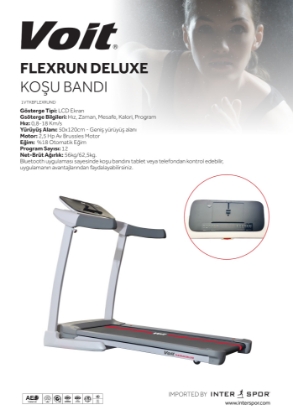 Picture of Voit Flexrun Deluxe 2.5 HP Brushless Motor Otomatik Eğimli Katlanabilir Koşu Bandı