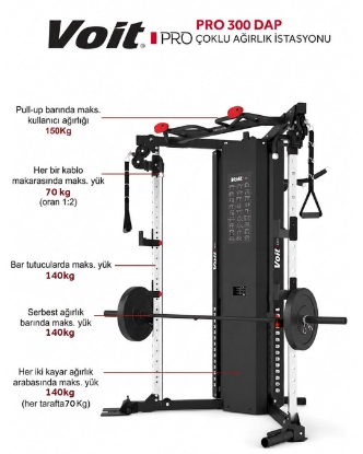 Resim Voit PRO 300 Ağırlık Çalışma İstasyonu 